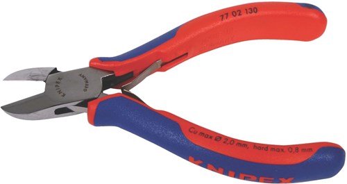 Pinza a taglio laterale Knipex per elettronica con manici multicomponente 130 mm - 7702130