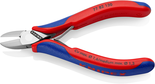 Pinza a taglio laterale Knipex Electronics esd | Lunghezza 130 mm | cerniera forata | maniglie multicomponente - 77 82 130
