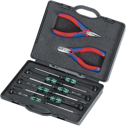 Maletín Knipex con alicates para electrónica para trabajar en componentes electrónicos - 002018