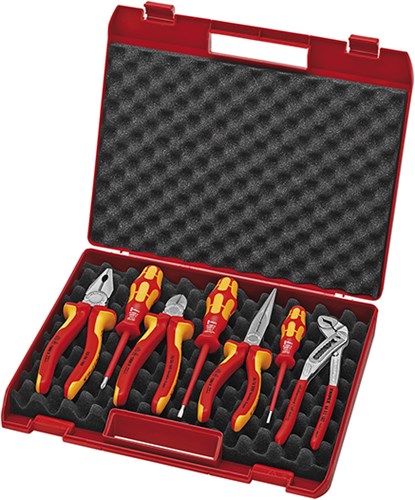 Cassetta degli attrezzi Knipex 7 pezzi per installazione elettrica - 00 21 15