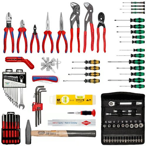 Knipex gereedschapskoffer robust45 move mechanica | 90-delig - 002137m