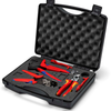 Valigetta portautensili Knipex per fotovoltaico | per connettori solari MC4 (multicontatto) | 7 pezzi - 97 91 04 v01