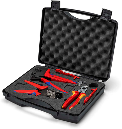 Knipex tool case for photovoltaics | for solar connectors mc4 (multi-contact) | 7-piece - 97 91 04 v01