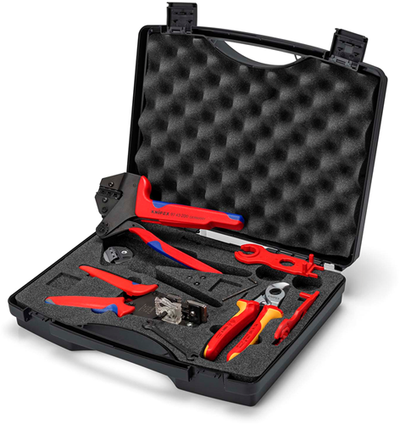 Knipex tool case for photovoltaics | for solar connectors mc4 (multi-contact) | 7-piece - 97 91 04 v01