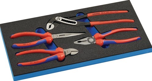 Modulo utensile Knipex | 4 pezzi 1 3 moduli | set di pinze | Set pinze Knipex | 1 pezzo - s4000871292 - s4000871292