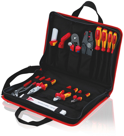 Bolsa de herramientas eléctricas compacta Knipex | 14 piezas - 00 21 11