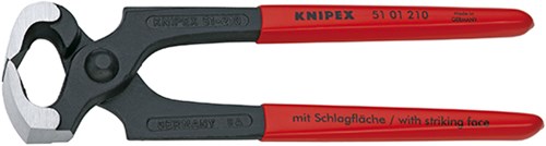 Pinza Knipex con testa a martello bonderizzata nera con rivestimento in plastica 210 mm - 5101210