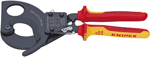 Tijeras de cable Knipex con Ratchet Principio 9536280