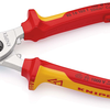 Cortacables Knipex aislados | armarios multicomponente | Aprobado por VDE | muelle de apertura integrado - 95 16 165 t bk