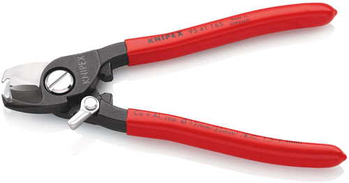 Cortacables Knipex | recubierto de plástico | dorado | longitud 165 mm - 95 41 165