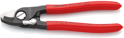 Cortacables Knipex | recubierto de plástico | dorado | longitud 165 mm - 95 41 165
