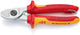 Cortacables Knipex | longitud 165 mm | cabeza cromada vde con ojo de montaje | chaquetas multicomponente forma 1 | 1 pieza - 95 16 165 t - 95 16 165 t