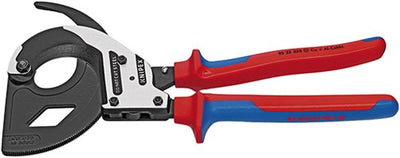 Tagliacavi Knipex (principio a cricchetto, 3 velocità) con manici multicomponente 320 mm - 9532320
