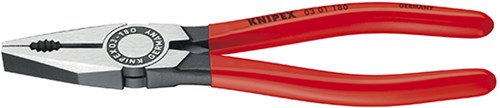Pinza universale Knipex bonderizzata nera con rivestimento in plastica 250 mm - 0301250