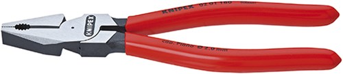 Pinza universale Knipex Power bonderizzata nera con rivestimento in plastica 180 mm - 0201180