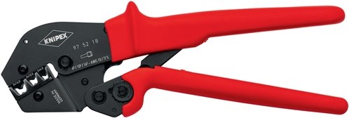 Alicates para engarzar Knipex | longitud 250 mm | 2x6, 2x10, 2x16 (awg 2x10, 2x7, 2x5) mm² | 1 pieza - 97 52 18 97 52 18