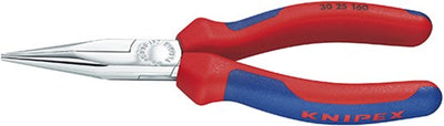 Alicates de punta larga Knipex cromados con mangos de varios componentes 140 mm - 3025140