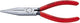Pinza a becchi lunghi Knipex bonderizzata nera con rivestimento in plastica 160 mm - 3021160