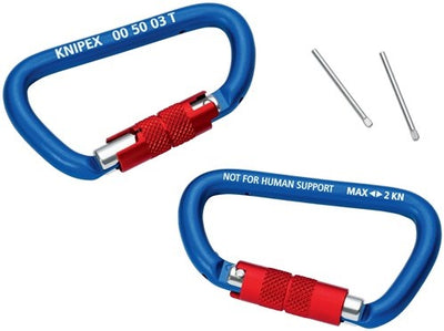 Carabina de material Knipex | longitud 81 mm | con cierre de rosca | recubierto de azul | 1 pieza - 00 50 03 t bk 00 50 03 t bk