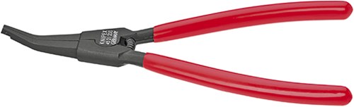 Alicates de montaje Knipex para arandelas elásticas en ejes bruñidos con revestimiento de plástico 200 mm - 4521200
