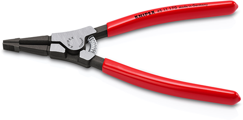Pinza di montaggio Knipex per rondelle elastiche sugli assi | rivestito in plastica | rosolato | lunghezza 170 mm - 45 11 170