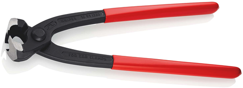 Alicates para abrazaderas de oreja Knipex | 220 mm de longitud | recubierto de plástico | negro atramentado - 10 99 i220 sb