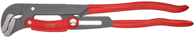 Llave para tubos Knipex en forma de S | 560 mm de longitud | ajuste rápido | recubrimiento en polvo rojo - 83 61 020