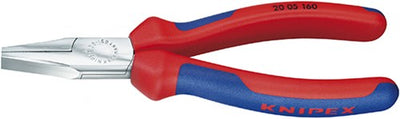 Knipex chrome-plated flat bending pliers with multi-component handles 140 mm - 2005140