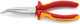 Pinza a punta piatta Knipex con tagliente laterale (pinza per telefono) | Lunghezza 200 mm | isolato | maniglie multicomponente - 26 26 200 sb