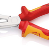 Pinza a punta piatta Knipex con tagliente laterale (pinza per telefono) | Lunghezza 200 mm | isolato | rivestimento multicomponente - 26 16 200 t bk