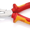 Pinza a punta piatta Knipex con tagliente laterale (pinza per telefono) | Lunghezza 200 mm | isolato | rivestimento multicomponente - 26 16 200 t bk