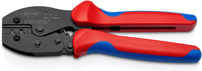 Knipex preciforce® crimping pliers for mc4 mc4 evo 2 connectors | anti-slip plastic coated - 97 52 42