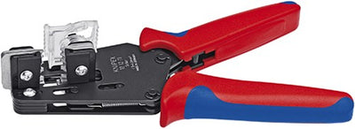 Alicate pelador de precisión Knipex bruñido 195 mm | capacidad de pelado: 1,5 - 6,0 mm - 121211