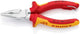 Alicates universales de punta Knipex | longitud 145 mm | fundas multicomponente | cromado vde | 1 pieza - 08 26 145 t - 08 26 145 t