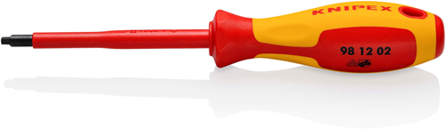 Cacciavite Knipex Robertson R2 | manico multicomponente isolato | Approvato VDE - 98 12 02