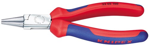 Alicates para doblar redondos Knipex, cromados. comodidad 160 mm - 22 05 160 - 2205160