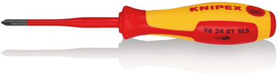 Cacciavite Knipex (sottile) circa phillips® | manico multicomponente isolato | Approvato VDE - 98 24 01 sls