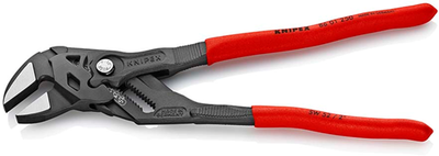 Pinza per chiavi Knipex | Lunghezza 250 mm | pinze e chiave inglese in uno | antiscivolo | plastificato - 86 01 250 sb