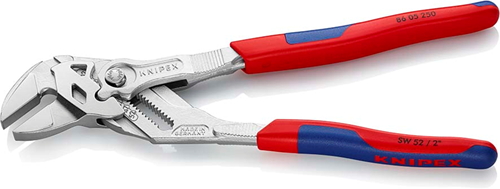 Pinza per chiavi Knipex | Lunghezza 250 mm | pinze e chiave inglese in uno | maniglie multicomponente - 86 05 250 sb