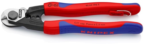 Knipex staaldraadschaar gepol. comfort tt - 95 62 190 t - 9562190t
