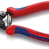 Cesoia per filo d'acciaio Knipex | per cavi molto resistenti | maniglie multicomponente | rosolato | lunghezza 160 mm - 95 62 160 sb