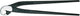 Knipex tegelkniptang (papegaaienbektang) zwart geatramenteerd 200 mm - 9100200