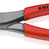 Knipex twingrip verstelbare grijptang | antislip kunststof bekleed | zwart geatramenteerd | lengte 200 mm | zelfbedieningskaart blister - 82 01 200 sb