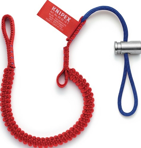Cable de seguridad Knipex | contenido 1 pieza | máx. carga 6 kg | 1 pieza - 00 50 10 t bk 00 50 10 t bk