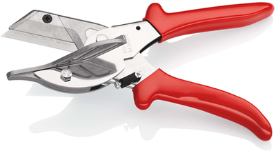 Troncatrice Knipex per profili in plastica e gomma | rivestito in plastica | cromato | lunghezza 215 mm - 94 35 215 cad