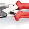 Troncatrice Knipex per profili in plastica e gomma | rivestito in plastica | cromato | lunghezza 215 mm - 94 35 215 cad