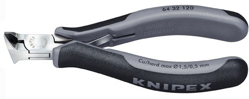 Alicates de corte Knipex cabeza acodada 120 mm esd - 6432120esd