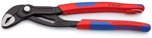 Pinza per pompa acqua Knipex cobra lucidata 250 mm - 87 02 250 t - 8702250t