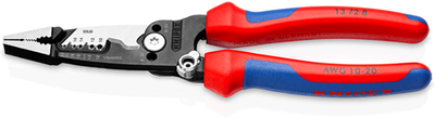 Pinza spelafili multifunzionale Knipex | per elettricista | modella americana | maniglie multicomponente - 13 72 8