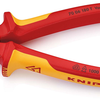Alicates de corte lateral Knipex | 180 mm de longitud | aislado | armarios multicomponente | Aprobado por VDE | protección integrada - 70 06 180 t bk